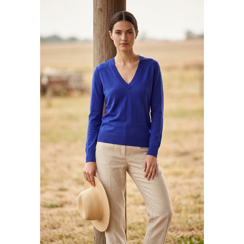 J. Crew Collection Featherweight Italian Cashmere Sweater Purple Size Small NWT